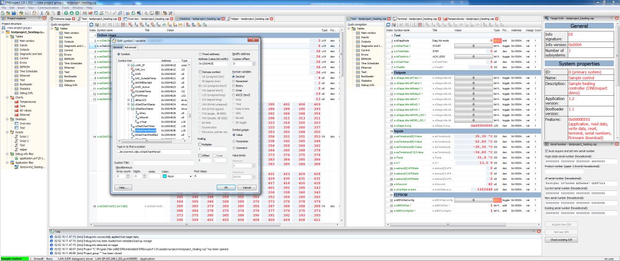 Variable editing